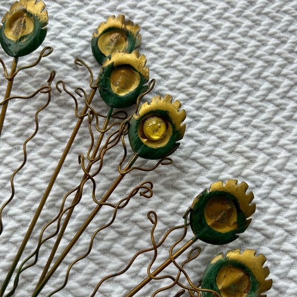 Wire Metal Peacock jewelry hang necklaces earrings 12.5” across x 14”tall sturdy - Picture 11 of 12